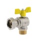 VALVOLA A SFERA PER GAS A SQUADRA MASCHIO DADO GIREVOLE 3/4M x 3/4D DN 20