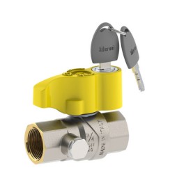 VALVOLA A SFERA PER GAS ATT. FF CON SERRATURA 3/4" DN 20