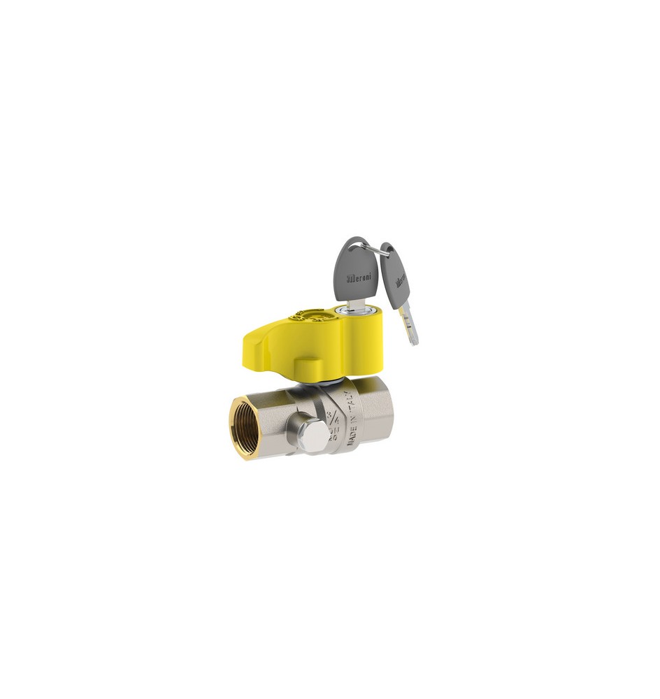 VALVOLA A SFERA PER GAS ATT. FF CON SERRATURA 1" DN 25