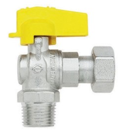 RUBINETTO A SFERA SQUADRA CON LEVETTA MASCHIO - DADO GIREVOLE FEMMINA 1/2" x...