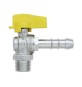 RUBINETTO A SFERA SQUADRA MASCHIO PORTAG. METANO GAS UNI 7141 1/2" DN 10