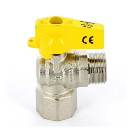 RUBINETTO A SFERA SQUADRA FEMMINA ISO 7 MASCHIO ISO 228 1/2" x 1/2" DN 10