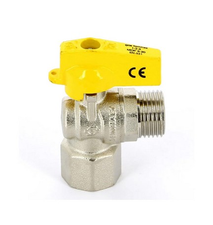 RUBINETTO A SFERA SQUADRA FEMMINA ISO 7 MASCHIO ISO 228 1/2" x 1/2" DN 10