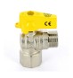 RUBINETTO A SFERA SQUADRA FEMMINA ISO 7 MASCHIO ISO 228 1/2" x 1/2" DN 10