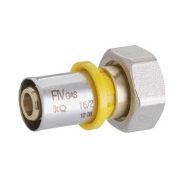 RACCORDO DIRITTO CON DADO GIREVOLE FEMM C/TENUTA O-RING M28 x 1,5 x 26