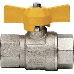 VALVOLA A SFERA GAS FF CON FARFALLA MOD. LONDON 1/2" DN 15