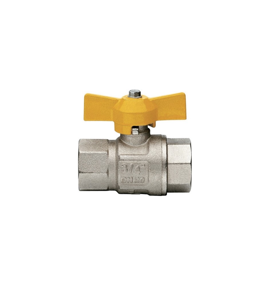 VALVOLA A SFERA GAS FF CON FARFALLA MOD. LONDON 1/2" DN 15