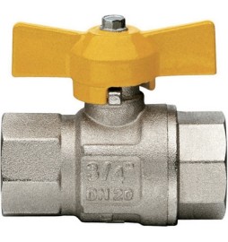 VALVOLA A SFERA GAS FF CON FARFALLA MOD. LONDON 3/4" DN 20