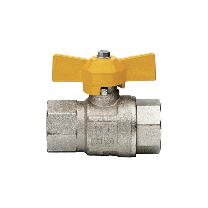 VALVOLA A SFERA GAS FF CON FARFALLA MOD. LONDON 1" DN 25