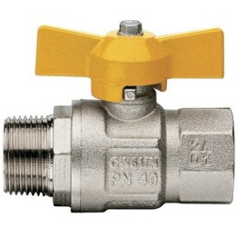 VALVOLA A SFERA GAS MF A FARFALLA MOD. LONDON 1" DN 25