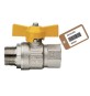 VALVOLA A SFERA GAS MF A FARFALLA MOD. LONDON F-BRICO 1/2" DN 15