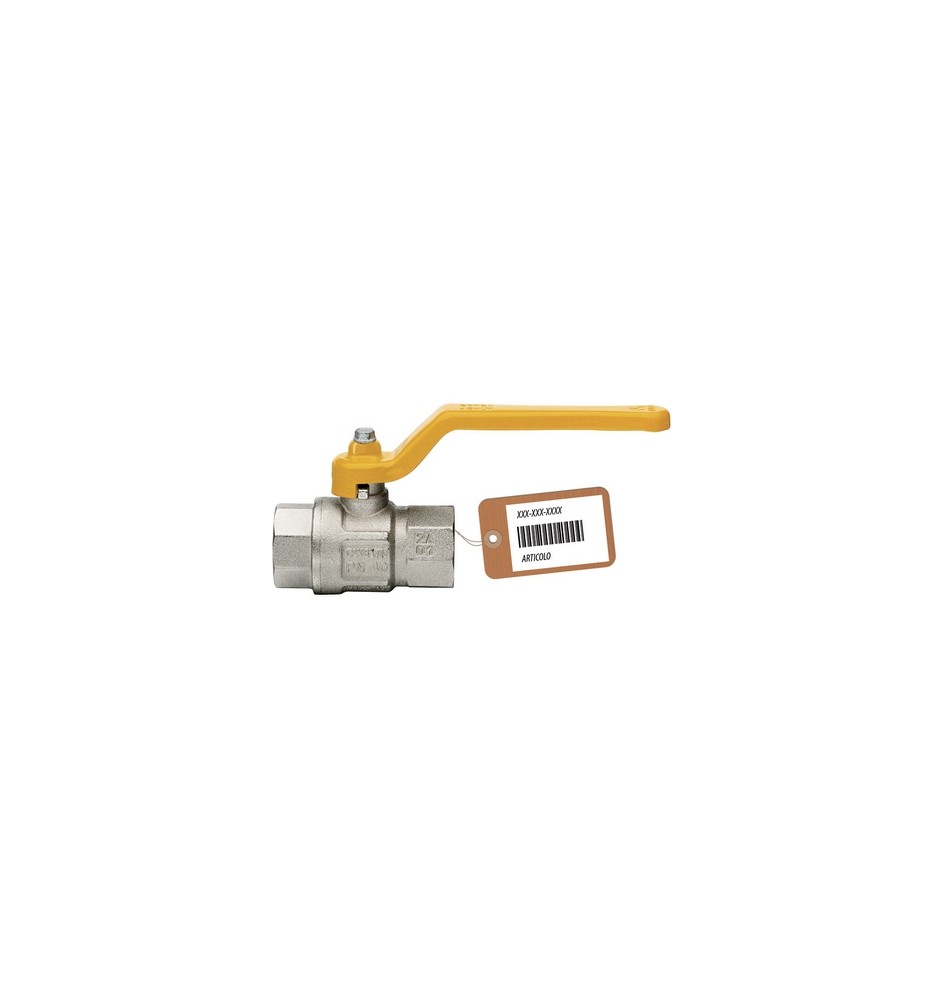 VALVOLA A SFERA GAS CON LEVA LUNGA MOD.LONDON F-BRICO 1/2" DN 15