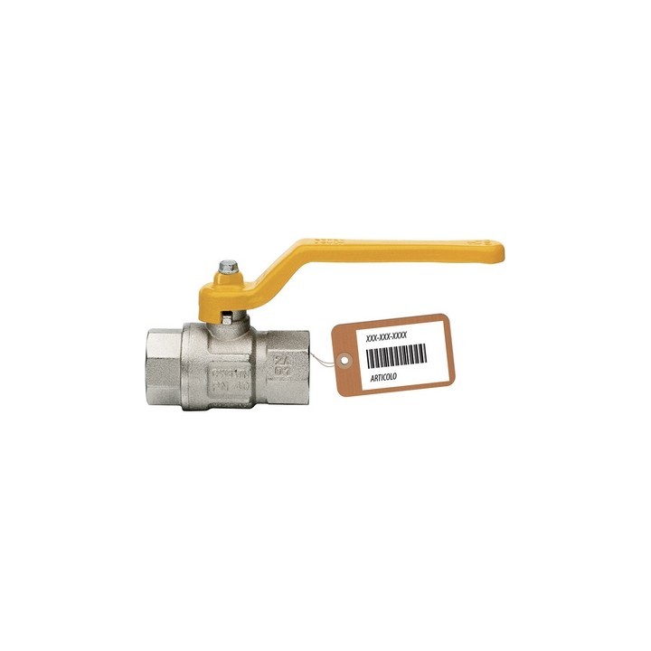 VALVOLA A SFERA GAS CON LEVA LUNGA MOD.LONDON F-BRICO 1/2" DN 15