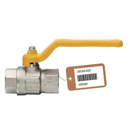 VALVOLA A SFERA GAS CON LEVA LUNGA MOD.LONDON F-BRICO 3/4" DN 20