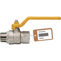VALVOLA A SFERA GAS MF CON LEVA LUNGA MOD. LONDON F-BRICO 3/4" DN 20