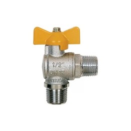 VALVOLA A SFERA A SQUADRA GAS MM 1/2" DN 15