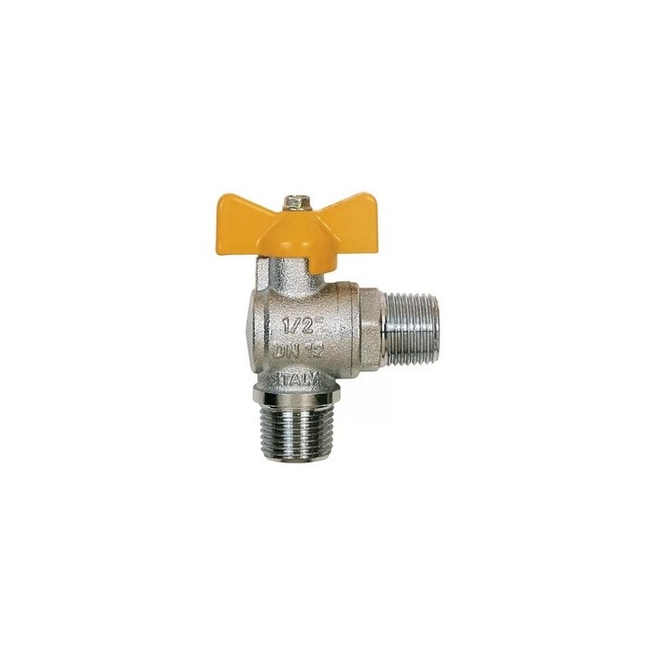 VALVOLA A SFERA A SQUADRA GAS MM 1/2" DN 15