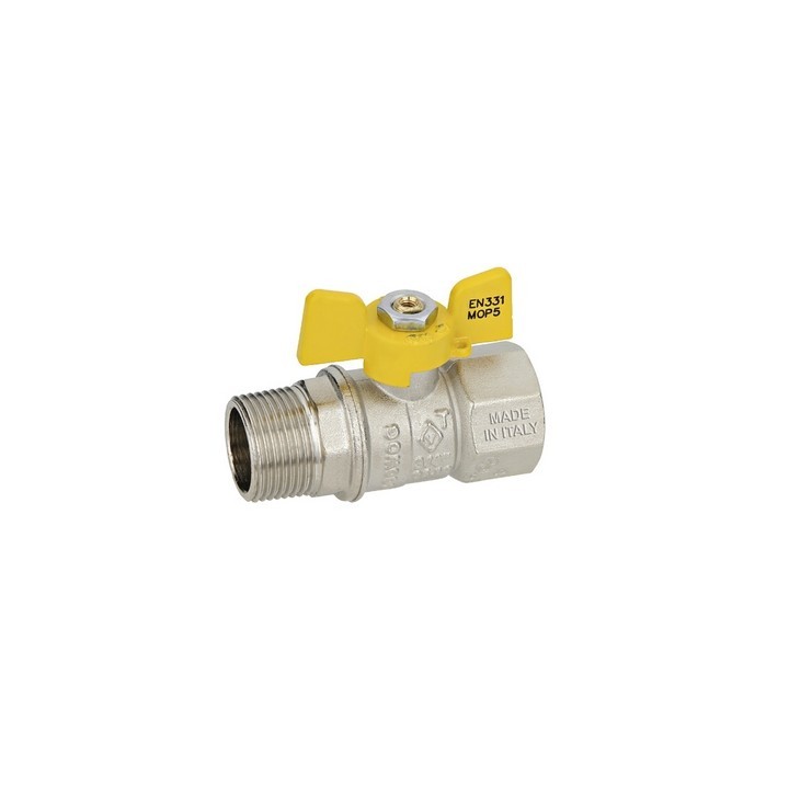 VALVOLA A SFERA GAS MF A FARFALLA MOD. DAKOTA 3/4" DN 15
