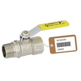 VALVOLA A SFERA GAS MF LEVA LUNGA MOD. DAKOTA F-BRICO 3/4" DN 15
