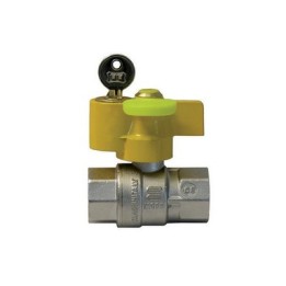 VALVOLA A SFERA GAS FF CON SERRATURA 1" DN 25