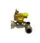 VALVOLA A SFERA GAS F/GIRELLO A SQUADRA CON SERRATURA 3/4" x 1" DN 20x25