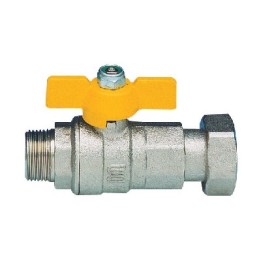 VALVOLA A SFERA A PASSAGGIO TOTALE PER GAS FIL. MASCHIO 3/4" x 1" DN 20x25