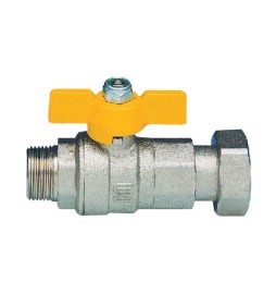 VALVOLA A SFERA A PASSAGGIO TOTALE PER GAS FIL. MASCHIO 3/4" x 1" DN 20x25
