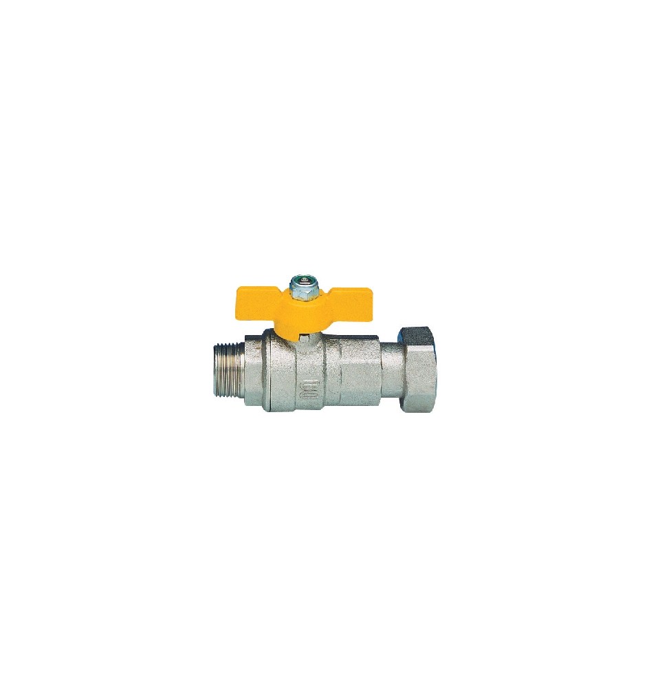 VALVOLA A SFERA A PASSAGGIO TOTALE PER GAS FIL. MASCHIO 3/4" x 1" DN 20x25