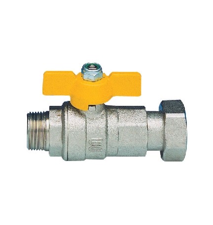 VALVOLA A SFERA A PASSAGGIO TOTALE PER GAS FIL. MASCHIO 3/4" x 1" DN 20x25
