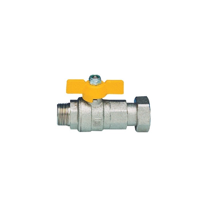 VALVOLA A SFERA A PASSAGGIO TOTALE PER GAS FIL. MASCHIO 3/4" x 1" DN 20x25