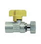 RUBINETTO A SFERA PER GAS FF CON BOCCHETTONE 3/4" DN 15