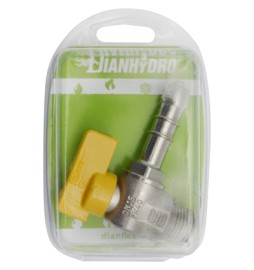 RUBINETTO A SFERA GAS SQUADRA M BLISTER 1/2 x 14 Metano