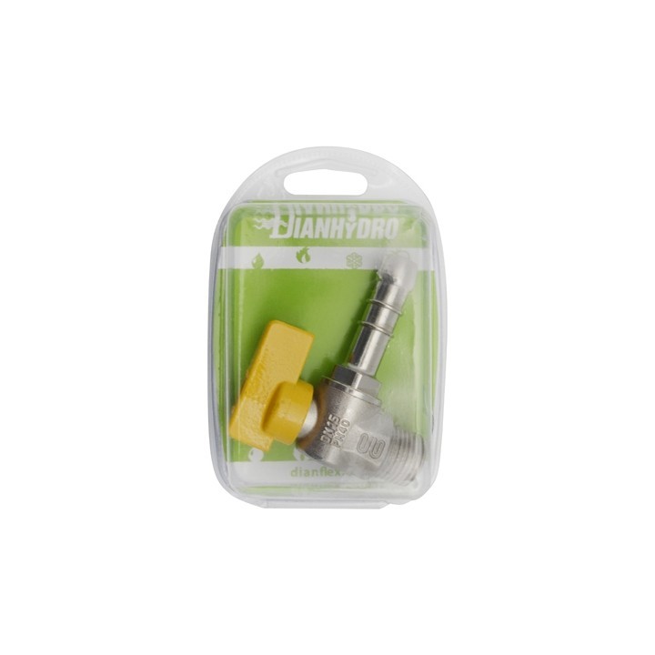 RUBINETTO A SFERA GAS SQUADRA M BLISTER 1/2 x 14 Metano