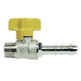 RUBINETTO A SFERA GAS CON PORTAGOMMA M 1/2 x 0,9 Gpl DN 10