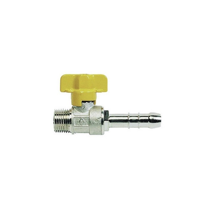 RUBINETTO A SFERA GAS CON PORTAGOMMA M 1/2 x 0,9 Gpl DN 10
