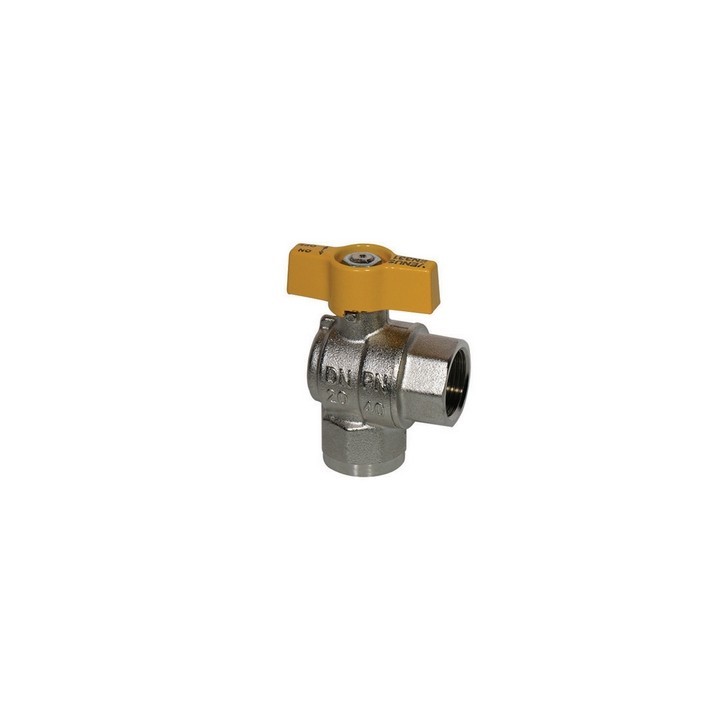 RUBINETTO A SFERA PER GAS SQUADRA FF 3/4" DN 20
