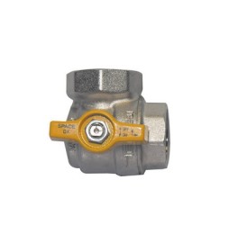 VALVOLA A SFERA AD ANGOLO FF C/FARFALLA PER GAS 1/2" DN 15