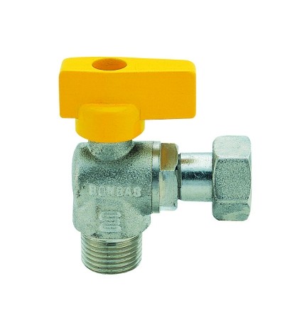 RUBINETTO A SFERA PER GAS A SQUADRA MASCHIO 1/2" x 1/2" DN 15