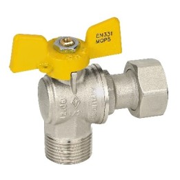 VALVOLA A SFERA GAS MASCHIO / DADO MOBILE 1/2" x 3/4" DN 15
