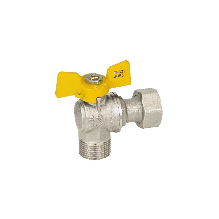 VALVOLA A SFERA GAS MASCHIO / DADO MOBILE 1/2" x 3/4" DN 15