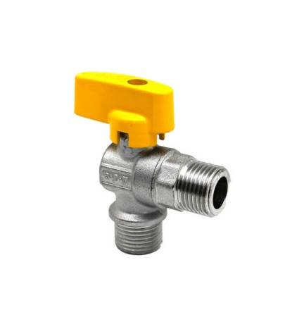 RUBINETTO GAS AD ANGOLO MM 1/2" x 1/2"