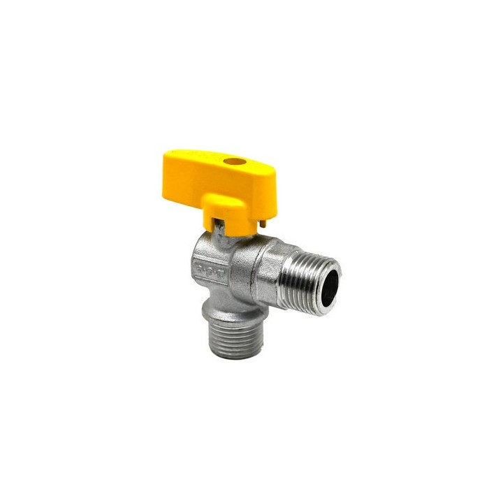 RUBINETTO GAS AD ANGOLO MM 1/2" x 1/2"