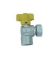 RUBINETTO GAS SQUADRA F CON BOCCHETTONE 1/2" x 1/2" DN 10