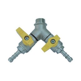 BOLLA MASCHIO CON VALVOLA A SFERA PORTAGOMMA 1/2 x 0,9 Gpl DN 15