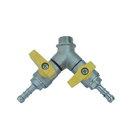 BOLLA MASCHIO CON VALVOLA A SFERA PORTAGOMMA 1/2 x 0,9 Gpl DN 15