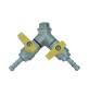 BOLLA MASCHIO CON VALVOLA A SFERA PORTAGOMMA 1/2 x 0,9 Gpl DN 15