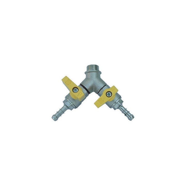 BOLLA MASCHIO CON VALVOLA A SFERA PORTAGOMMA 1/2 x 14 Metano DN 15