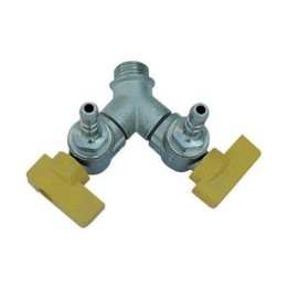 BOLLA MASCHIO 2 RUBINETTI A SQUADRA 1/2 x 0,8 Gpl DN 15