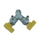 BOLLA MASCHIO 2 RUBINETTI A SQUADRA 1/2 x 13 Metano DN 15