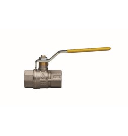 VALVOLA A SFERA PER GAS A PASSAGGIO TOTALE FIL. FF CON LEVA ACCIAIO 3/4" DN 20